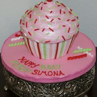 Giant Cupcake With Sprinkles 