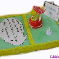 Titi Or Tweetee A present for a Titi fan's birthday.The 3D bird weights more than a kilo !!!The green and yellow parts are "de la cr&egrave;...