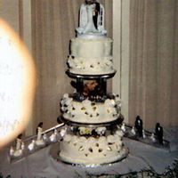 Rose Splendor This was a wedding cake I made for my aunt's friend.