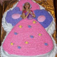 Talissa's 9Th Birthday Princess Barbie Cake Attempt #2 at Birthdays!!! This is getting a little easier! (I think)