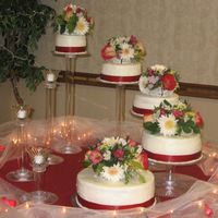 My Very First Wedding Cake I wish I would have taken a different angle of this but oh well - but it was fun espeically with this cake stand!
