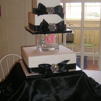 Diamonds And Bows This is a dummy cake I did for a bridal show a while back. I did my second show today, and it was still got the most comments of all three...