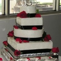 Destinie's Wedding Yet another cake inspired by A Piece of Cake in AZ, but I really liked the changes the bride decided on. All WASC with raspberry filling....