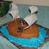 Shipcake01.jpg Pirates of the Caribbean Cake for Friends Birthday! She is a big fan!My wife and I are going to surprise her with her own Black Pearl Cake...