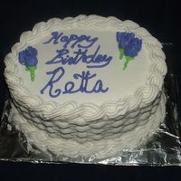 Sis In Law Birthday Cake Birthday Cake for sister in law... I enjoy doing the basketweave.