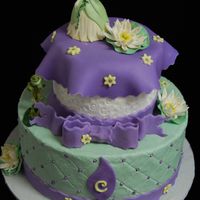 Princess And The Frog The cake gods were conspiring against me on this one. Please ignore the lumpy buttercream on the bottom layer- ugh. Luckily this one's...