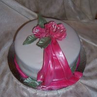 Fondant/gumpaste Final Cake My final project for the Wilton Fondant/Gumpaste Course.