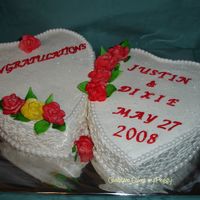 Wedding Cake Heart shapes wedding cake for small wedding