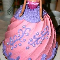 3-D Barbie Cake 4 Layers of cake. I made this one for my niece when I was visiting her on vacation.