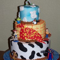 Toy Story Birthday Cake Toy Story cake made for my 3 year old grandson. Buttercream with fondant designs.