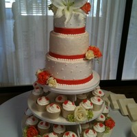 Cupcake/cake Combo 10-8-6 AND 40 CUPCAKES