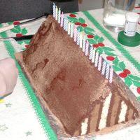 Irish-Cream Triangle Cake I made this cake for my sister's 18th birthday. It is an Irish-Cream Triangle cake with chocolate ganche; I got the idea from the &#...