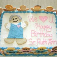 Teacher's Birthday/teacher Appreciation I made this cake as a birthday/appreciation cake for my little sister's teacher. The "teacher" on the cake and all the kids...