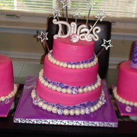 Diva Nail Polish Cakes nail polish mini cakes for twins and pink and purple leopard cake