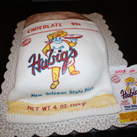 Birthday 2010 I wanted to make my birthday cake look like a large Hubig's pie. So, I did. It was French vanilla cake w/a chocolate pie filling. In...