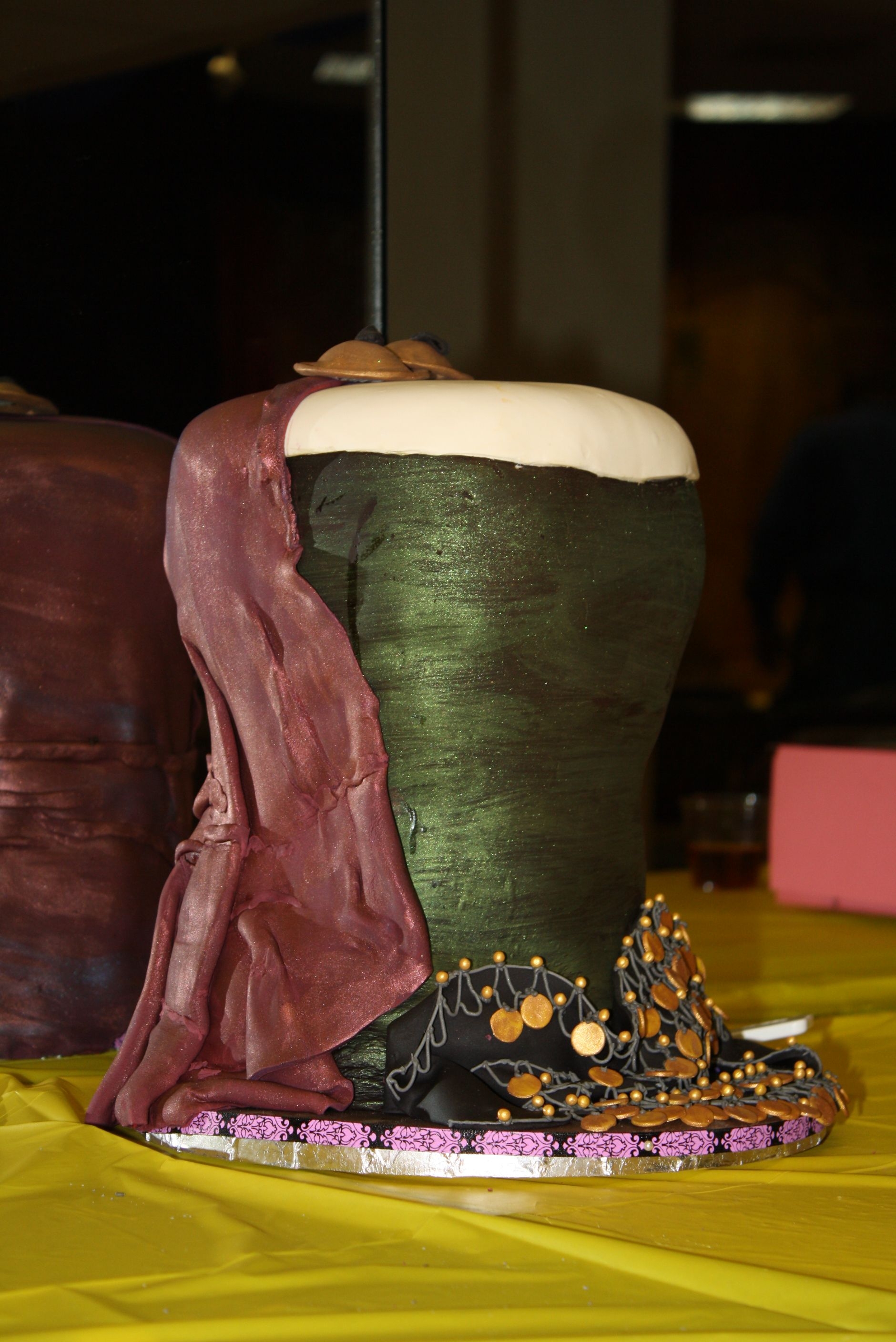 Sirrom's 29Th Anniversary Hafla Cake I made it for my bellydance school's 29th anniversary show. It's a 'doumbek' (drum), draped in a bellydance veil and a...