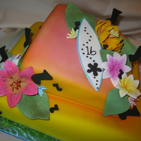 Surf Boards And Music all sugarpaste decor