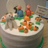 Cb & The Great Pumpkin Cookies N Cream Cake with BC. MMF accents. LOVED doing this one!