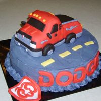 Dodge Ram This cake was made for a customer whose son was turning 16. It was made to look like his truck. The cake was chocolate covered in...