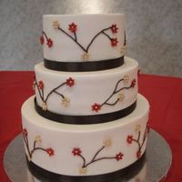 Fall Anniversary Cake I made 2 of these for a 30th anniversary party.