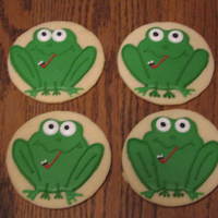 Leap Frogs NFSC w/ Carmie's icing to flood and royal for details.Made for a treat for students taking "Leap" tests. Our state requires...