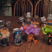 Miniature Halloween Cookie Bouquet My DD gave me some tiny tins that she got at a wedding as favors. I've never done a miniature bouquet before. Coke is in pic so you...