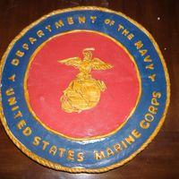 Grooms Cake This is fondant with edible liquid gold paint.