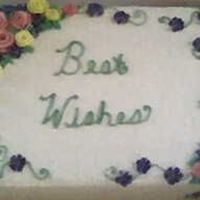 First Bridal Shower Cake.. I am so glad that this cake is done ..I stressed over this cake so much,and then decided to just wing it..This is white wedding cake with...