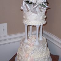 35Th Anniversary Cake This is a recreation of my parents' original wedding cake, for their 35th anniversary this weekend. Can't wait to see their faces...