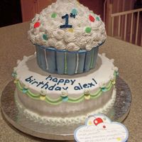 Alex's 1St Birthday Made for my godson's 1st birthday to match his invitations!