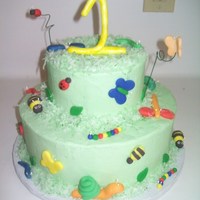 Dragonflies, Bumblebees And Other Bugs Made for a little boy. Bugs are all fondant.