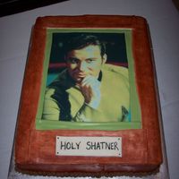 William Shatner Picture Cake This is a groom's cake for a William Shatner fan.