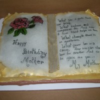 Book Cake Buttercream / Fondant pages