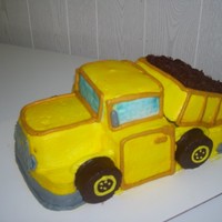 Dump Truck Cake All Buttercream