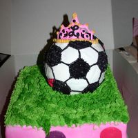 Soccer Princess This was for a little girl who couldn't make up her mind. She likes soccer, she is a little princess. We put the two together. This...