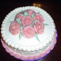 Final Cake For Wilton Course 1 Roses Oooo roses, pratice pratice and more pratice.