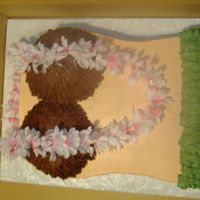 Hawaiian Woman This is one of the strangest cakes I've done. The client just wanted a female and a male torso wearing Hawaiian gear.Whatever.