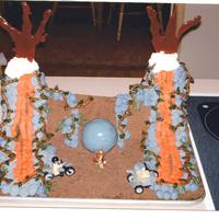 Indiana Jones I made this cake for my son's birthday. It is suppose to resemble the first Indiana Jones movie.