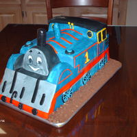 Thomas The Tank Engine I made this cake for my son's second birthday. He kept saying "My Thomas Cake". He was really excited.