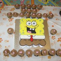 Spongebob cupcake cake