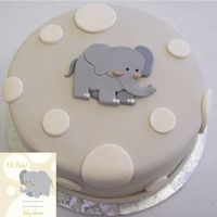 Elephant Baby Shower The cake was made to match the invitation. I hope you like it.