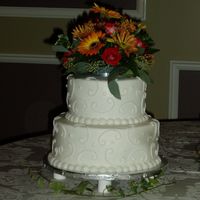 Wedding Cake This is a closeup picture of the side cake. So you can see the detail a little better.