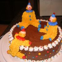 Clowns 2nd cake almost done.