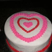 First Cake Very basic cake for Valentine's Day