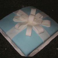 First Fondant Attempt Thanks to all for their suggestions. The MMF was so much better than the Wilton. Still have some work to do on the bow though.