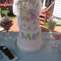 Baby Girl Baby Shower Cake 