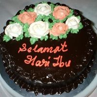 All Chocolate Cake Made this for myself for Mother's Day since nobody will make one for me for sure... hahahahaha... Chocolate Sponge Cake with Chocolate...