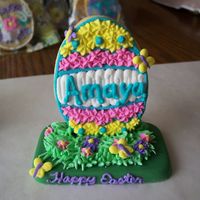 Easter Cookies Sugar cookies decorated with royal icing. Base is chocolate.