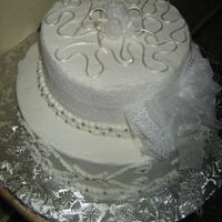 Img_0206_Olga.jpg Almond Cake, sugarshack buttercream with ribbon flowers and lace, need lot of practice to made all in sugar