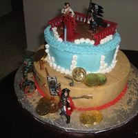 Captain William Enrique Pirates cake, sugarshack buttercream
